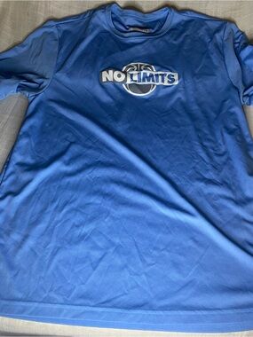A4 No Limits Blue Short-Sleeve Tee for Kids